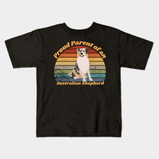 Proud Parent of an Australian Shepherd Kids T-Shirt